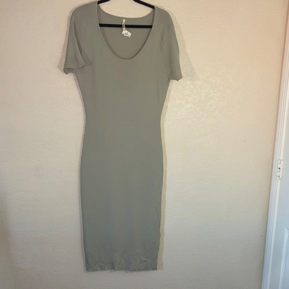 light green Women's Dress stretchy material